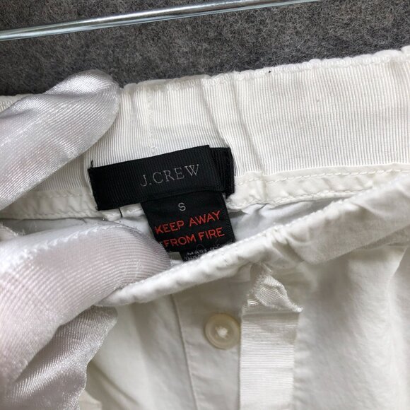 J. Crew Vintage Pajama Set Womens S White Cotton Long Sleeve Lightweight Button - Picture 9 of 14